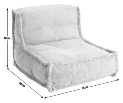 Habitat Kids Mini Estelle Cord Bean Bag - Green 10 Habitat Kids Mini Estelle Cord Bean Bag - Green -Habitat 2074656 R E001