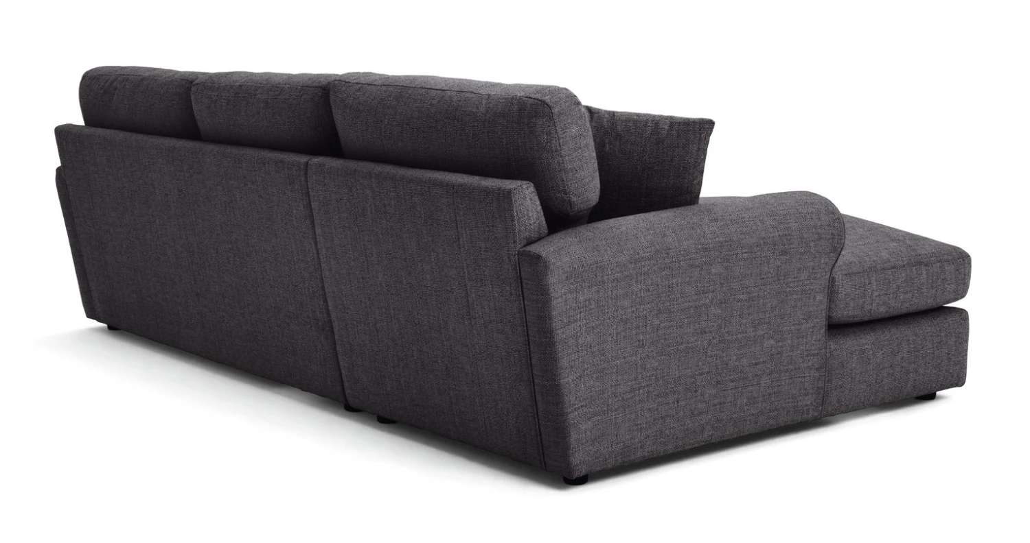 Habitat Lisbon Fabric Left Hand Corner Chaise Sofa- Charcoal 8 Habitat Lisbon Fabric Left Hand Corner Chaise Sofa- Charcoal - Image 6