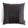 Habitat Velvet Panel Cushion - Grey & Black - 50x50cm -Habitat 2078793 R Z001A