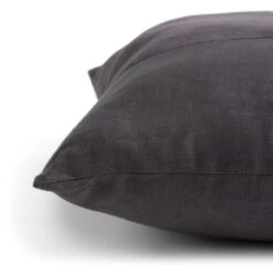 Habitat Velvet Panel Cushion - Grey & Black - 50x50cm -Habitat 2078793 R Z003A