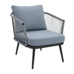 Habitat Somerset 2 Seater Rattan Effect Garden Bistro Set -Habitat 2254658 R Z004A