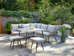 Habitat Malta 6 Seater Rattan Effect Garden Corner Sofa Set 14 Habitat Malta 6 Seater Rattan Effect Garden Corner Sofa Set -Habitat 2258032 R Z001C