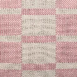 Habitat Checker Board Cushion - White & Pink - 43x43cm -Habitat 2714796 R B001