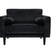 Habitat Jacob Fabric Cuddle Chair - Black -Habitat 2910095 R Z001A