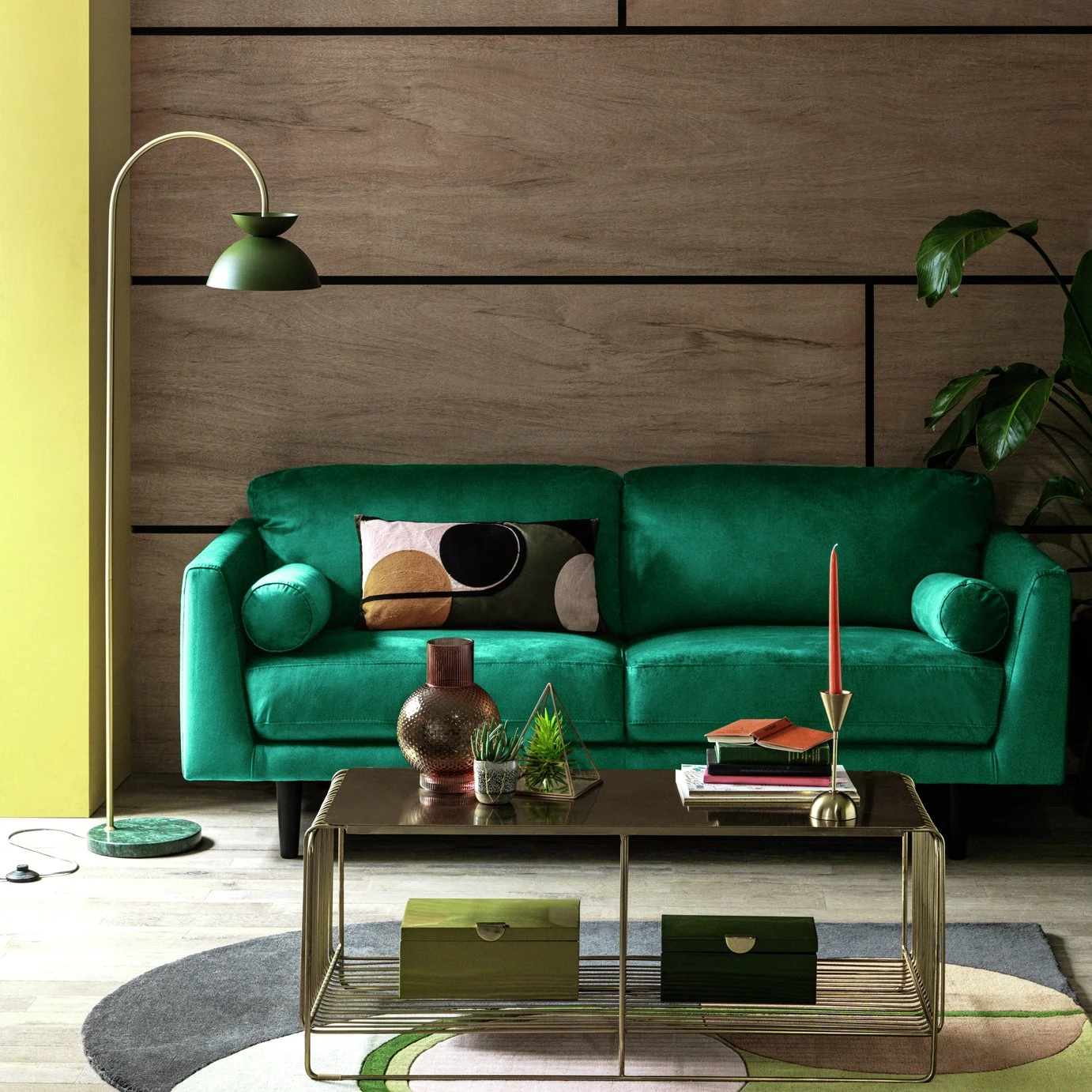 Habitat Jacob Fabric 3 Seater Sofa - Black 4 Habitat Jacob Fabric 3 Seater Sofa - Black - Image 2