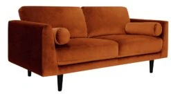 Habitat Jacob Fabric 3 Seater Sofa - Orange -Habitat 2910246 R Z004A