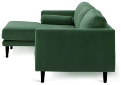 Habitat Jacob Velvet Right Hand Corner Sofa - Emerald Green -Habitat 2910291 R Z004A