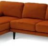 Habitat Jacob Velvet Left Hand Corner Sofa - Orange -Habitat 2910363 R Z001A