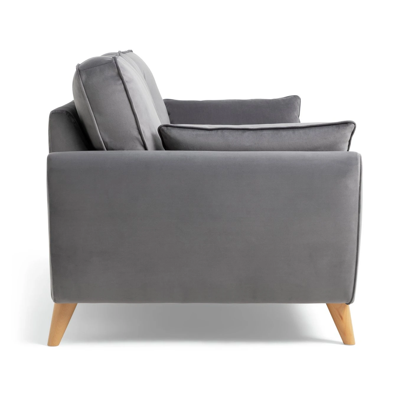 Habitat Iris Fabric 3 Seater Sofa - Grey 8 Habitat Iris Fabric 3 Seater Sofa - Grey - Image 6