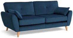 Habitat Iris Fabric 3 Seater Sofa - Navy -Habitat 2910734 R Z002A
