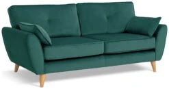 Habitat Iris Fabric 3 Seater Sofa - Teal 14 Habitat Iris Fabric 3 Seater Sofa - Teal -Habitat 2910772 R Z002A