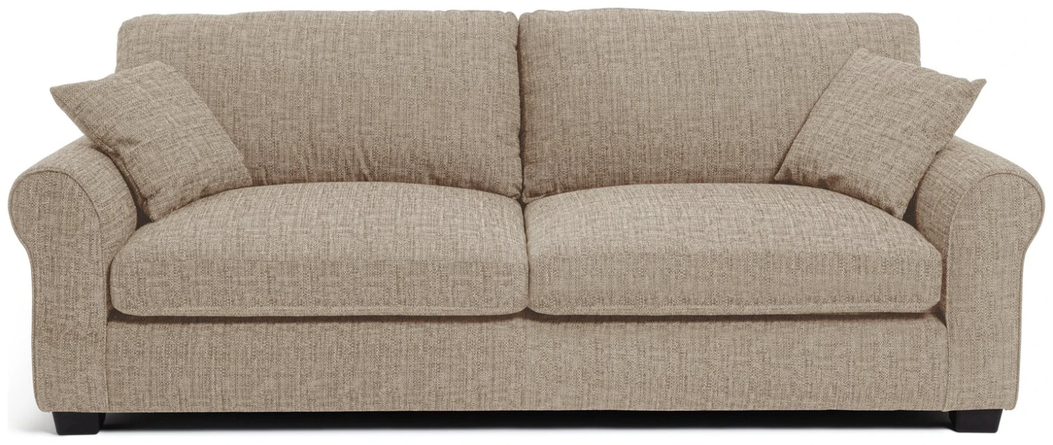 Habitat Lisbon Fabric 4 Seater Sofa - Beige 3 Habitat Lisbon Fabric 4 Seater Sofa - Beige