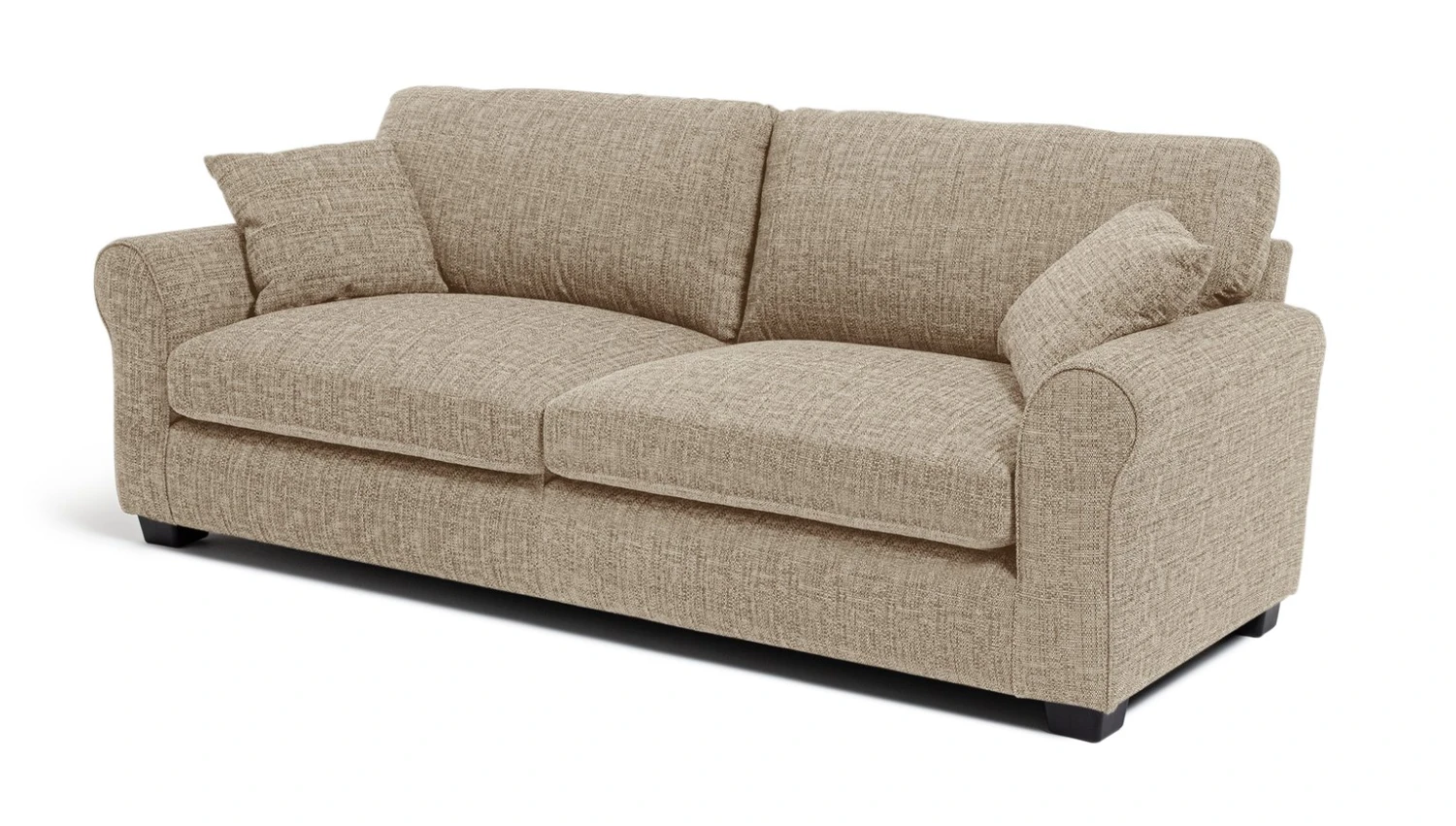 Habitat Lisbon Fabric 4 Seater Sofa - Beige 7 Habitat Lisbon Fabric 4 Seater Sofa - Beige - Image 5