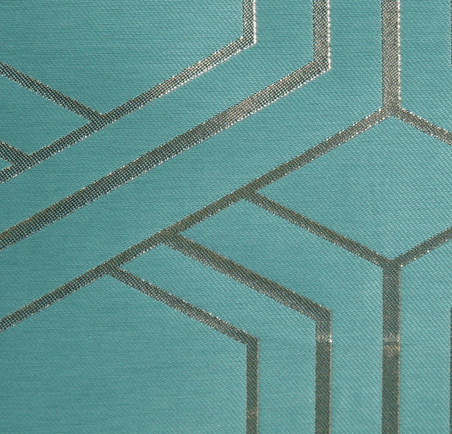 Habitat Geo Jacquard Teal Bedding Set - Double 4 Habitat Geo Jacquard Teal Bedding Set - Double - Image 2