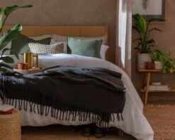 Habitat Faux Mohair Throw - Charcoal - 125X150cm -Habitat 3037238 R Z001C