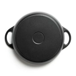 Habitat 4 Litre Shallow Cast Iron Casserole Dish - Black 12 Habitat 4 Litre Shallow Cast Iron Casserole Dish - Black -Habitat 3065482 R Z004A