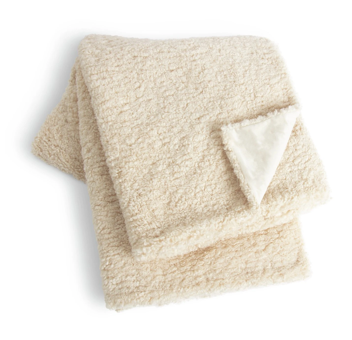 Habitat Shearling Throw - Oatmeal - 150x200cm 3 Habitat Shearling Throw - Oatmeal - 150x200cm