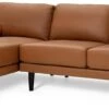 Habitat Jackson Leather Left Corner Chaise Sofa - Tan -Habitat 3102486 R Z001A