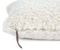 Habitat Faux Shearling Cushion - Oatmeal - 60X40cm -Habitat 3136782 R Z003A