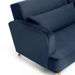 Habitat Andy Left Corner Velvet Clic Clac Sofa Bed - Navy -Habitat 3159491 R Z009A