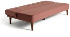Habitat Odeon 2 Seater Velvet Clic Clac Sofa Bed - Pink 11 Habitat Odeon 2 Seater Velvet Clic Clac Sofa Bed - Pink -Habitat 3188895 R Z003A
