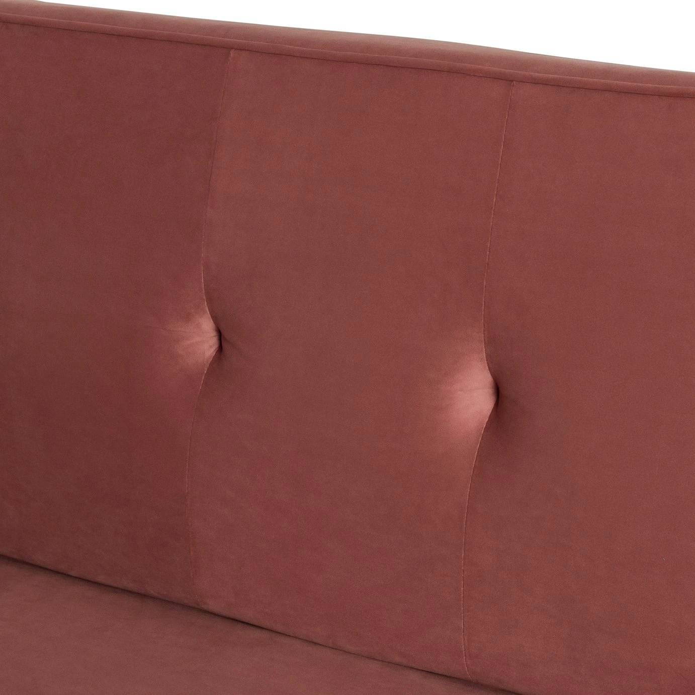 Habitat Odeon 2 Seater Velvet Clic Clac Sofa Bed - Pink 6 Habitat Odeon 2 Seater Velvet Clic Clac Sofa Bed - Pink - Image 4
