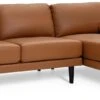 Habitat Jackson Leather Right Corner Chaise Sofa - Tan -Habitat 3247097 R Z001A