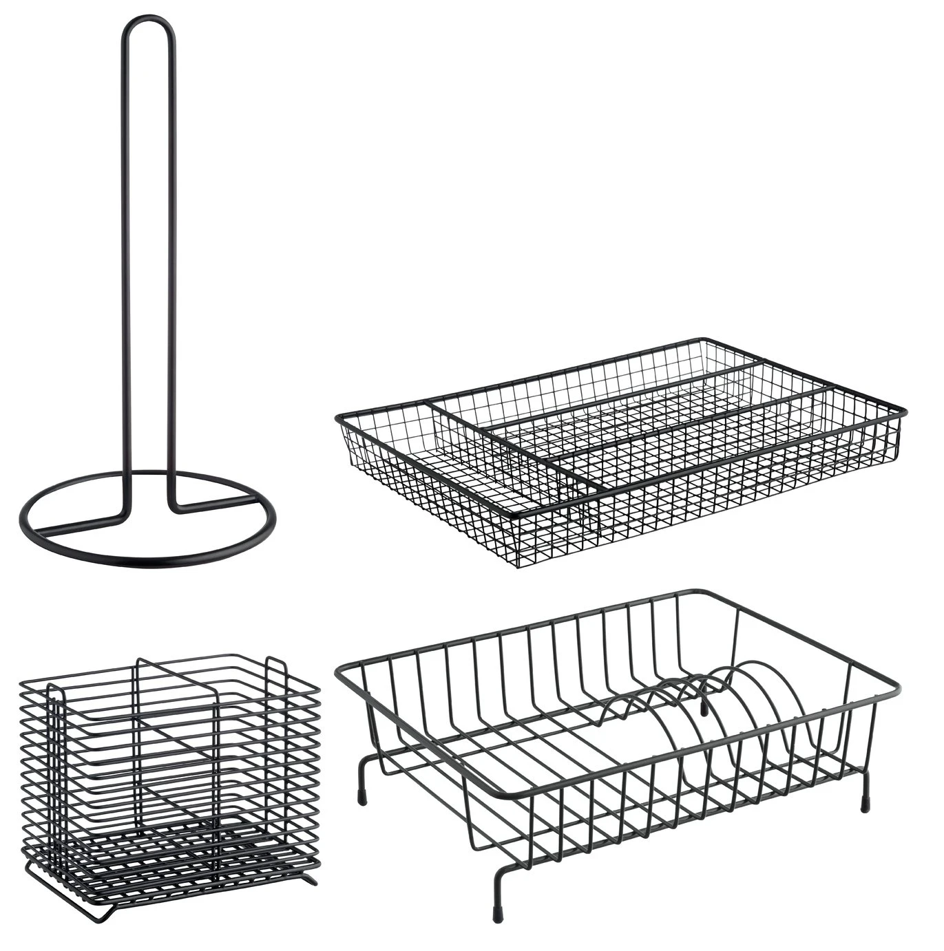 Habitat Nevin Metal Kitchen Equipment - Set Of 4 3 Habitat Nevin Metal Kitchen Equipment - Set Of 4