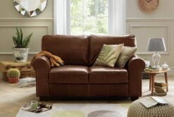 Habitat Salisbury Leather 2 Seater Sofa - Tan 10 Habitat Salisbury Leather 2 Seater Sofa - Tan -Habitat 3314951 R Z001C