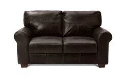 Habitat Salisbury Leather 2 Seater Sofa - Chocolate
