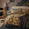 Habitat Palm Floral Print Mustard Bedding Set - Single -Habitat 3344457 R Z001C