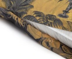 Habitat Palm Floral Print Mustard Bedding Set - Single -Habitat 3344457 R Z004A