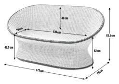 Habitat Koba Rattan 2 Seater Sofa - Natural -Habitat 3369229 R E001