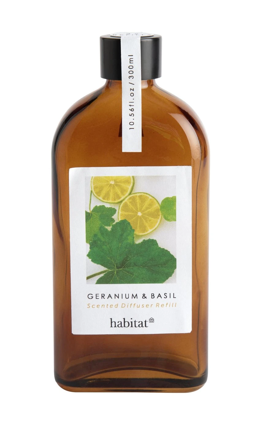 Habitat 300ml Diffuser Refill - Geranium & Basil 3 Habitat 300ml Diffuser Refill - Geranium & Basil