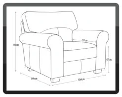 Habitat Salisbury Leather Armchair - Black -Habitat 3384400 R E001