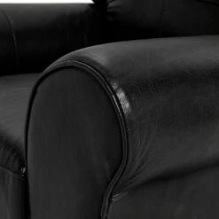 Habitat Salisbury Leather Armchair - Black -Habitat 3384400 R Z005A
