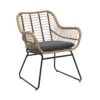 Habitat Ross Rattan Effect Garden Chair - Natural -Habitat 3412688 R Z001A