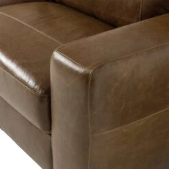 Habitat Eton Leather 3 Seater Sofa - Tan -Habitat 3433454 R Z006A