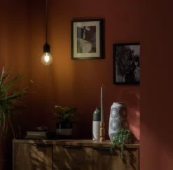 Habitat Pendant Ceiling Light - Matte Black & Herringbone -Habitat 3449802 R Z003C