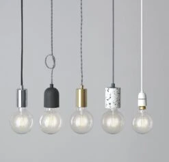 Habitat Pendant Ceiling Light - Matte Black & Herringbone -Habitat 3449802 R Z006C