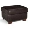 Habitat Salisbury Leather Storage Footstool - Chocolate -Habitat 3458673 R Z001A
