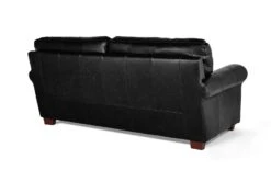 Habitat Salisbury Leather 3 Seater Sofa - Black -Habitat 3568604 R Z003A