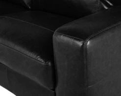Habitat Salisbury Leather 3 Seater Sofa - Black -Habitat 3568604 R Z006A