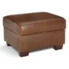Habitat Salisbury Leather Storage Footstool - Tan -Habitat 3575752 R Z001A