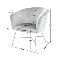 Habitat Jax Velvet Accent Chair - Navy 10 Habitat Jax Velvet Accent Chair - Navy -Habitat 4016234 R E001