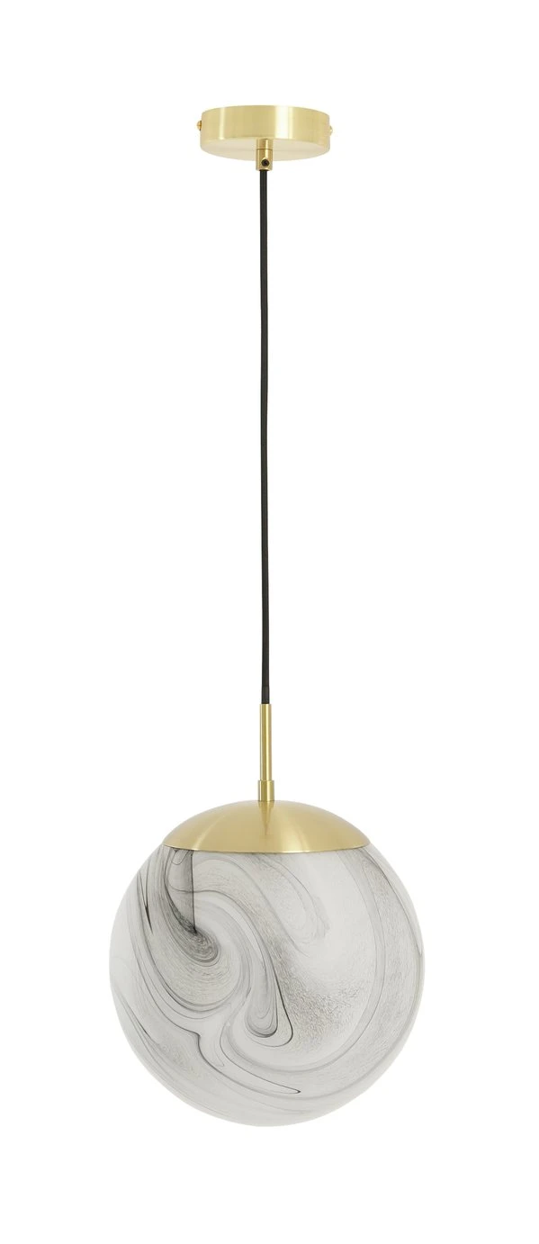 Habitat Tires Alabaster Ceiling Pendant Light -Brushed Brass 4 Habitat Tires Alabaster Ceiling Pendant Light -Brushed Brass - Image 2
