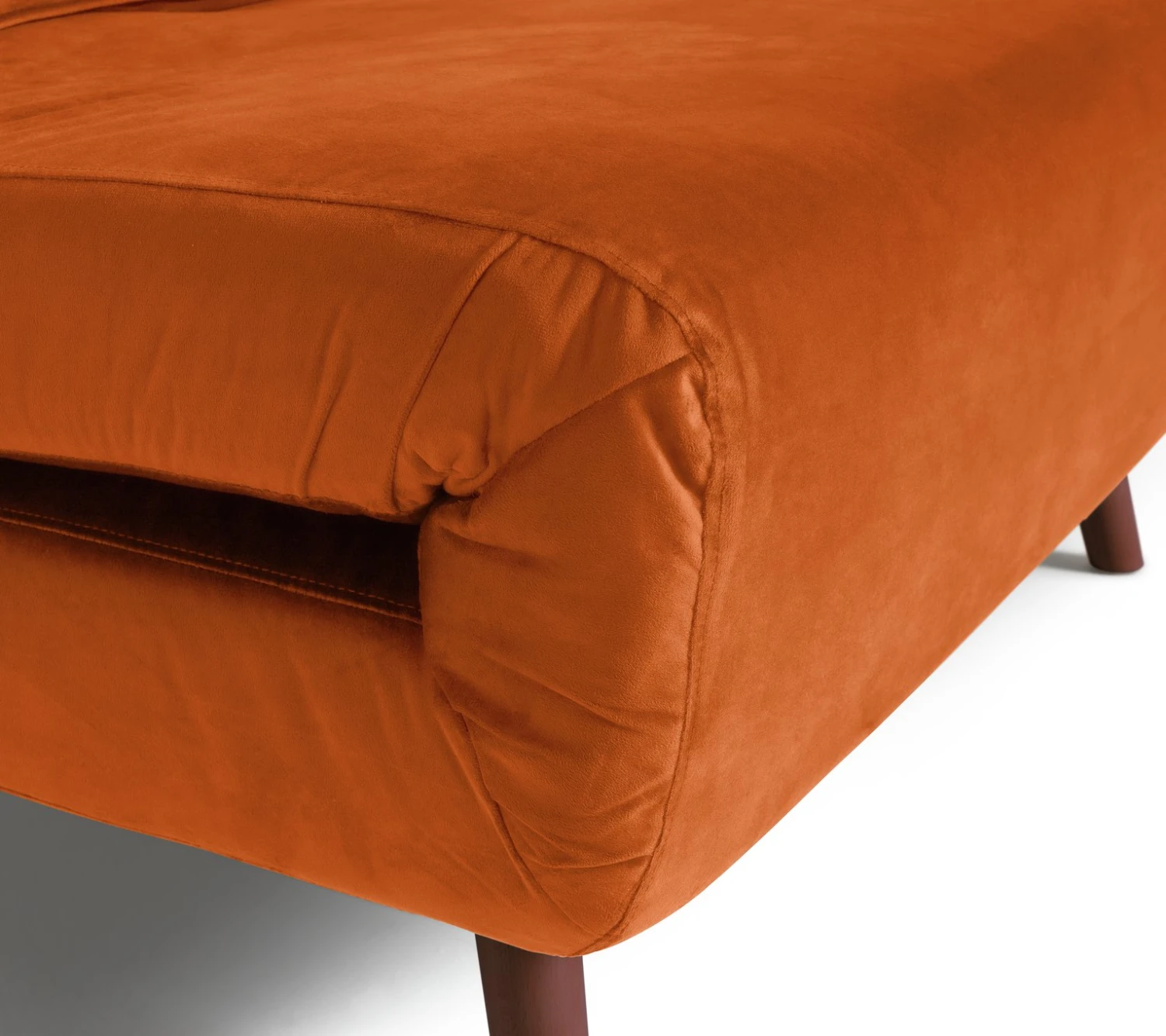 Habitat Roma Single Velvet Chairbed - Orange 10 Habitat Roma Single Velvet Chairbed - Orange - Image 8