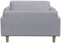 Habitat Salome Fabric Cuddle Chair - Light Grey -Habitat 4333742 R Z003A