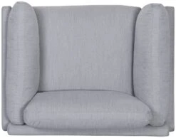 Habitat Salome Fabric Cuddle Chair - Light Grey -Habitat 4333742 R Z006A