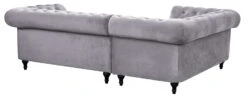 Habitat Chesterfield Right Hand Corner Sofa-Light Grey -Habitat 4468916 R Z005A
